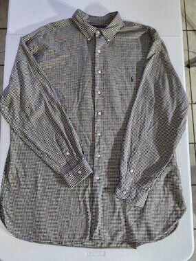 Ralph Lauren Mens 2XL Lightweight long sleeve cotton flannel shirt